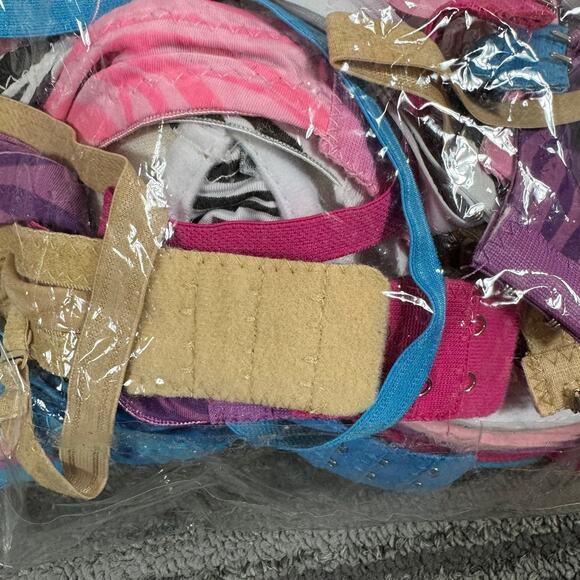 VKVK Lace Trim Push-Up Bra Set – Size 36C, Multi-Color 6-Pack - Picture 6 of 7